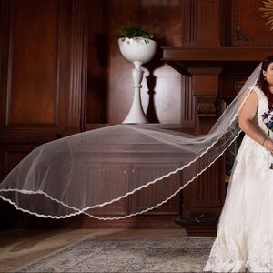 Cathedral veil ivory